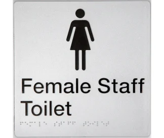 Female Staff Toilet Sign