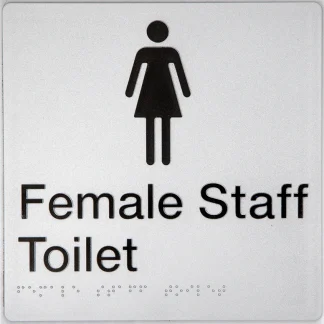 Female Staff Toilet Sign
