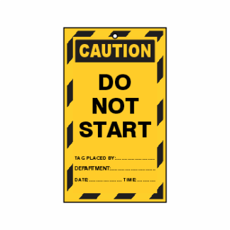 Caution - Do Not Start