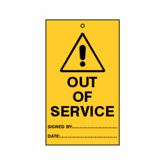 Caution - Out Of Service + Symbol