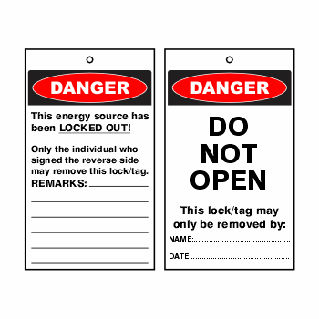 Lockout Tags_ Danger Do Not Open