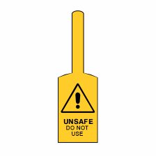 Warning - Unsafe - Do Not Use (Self-Locking)