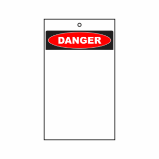 Blank Lockout Tag (Danger)
