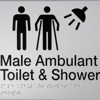 Male Ambulant Toilet & Shower Sign