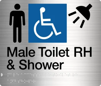 Male Disabled Toilet & Shower RH