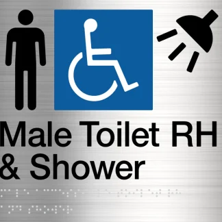 Male Disabled Toilet & Shower RH
