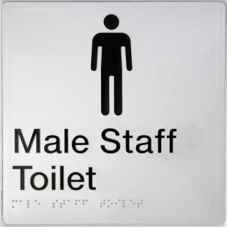 Male Staff Toilet Sign