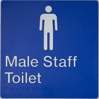 Male Staff Toilet Sign