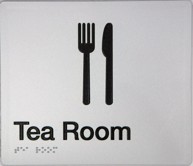 Tea Room Sign TEASILVER (Braille) Buy Now Discount Safety Signs