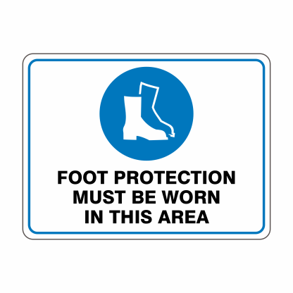 Foot Protection Must Be Worn In This Area - Landscape