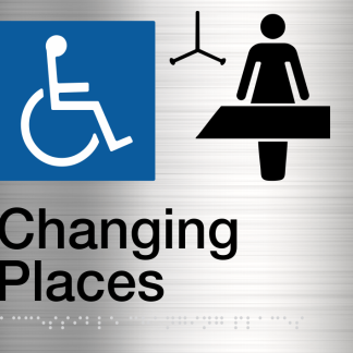 Changing Places Stainless Steel (Braille)
