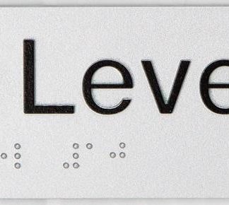 Braille Exit Sign Level 10