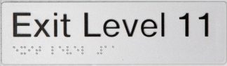 Braille Exit Sign Level 11