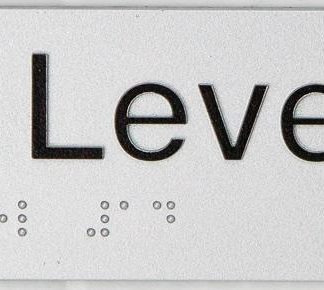 Braille Exit Sign Level 14