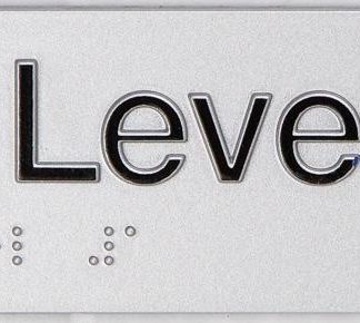Braille Exit Sign Level 1