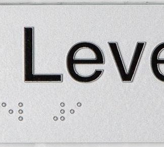 Braille Exit Sign Level 9