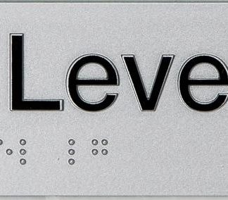 Braille Exit Sign Lower Ground Level