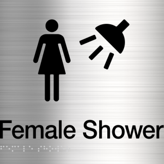 Female Shower Stainless Steel (Braille)