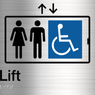 Lift Stainless Steel (Braille)