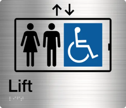 Lift Stainless Steel (Braille)
