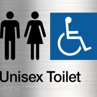 Male Female Disabled Toilet Stainless Steel (Braille)