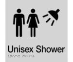 Unisex Shower Sign MFS-SILVER (Braille)