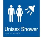 Unisex Shower Sign MFS-BLUE (Braille)