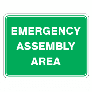 Emergency Assembly Area Sign