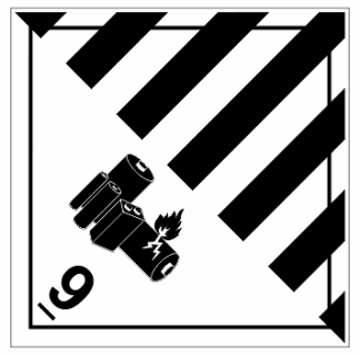 Hazchem Signs CLASS 9 - LITHIUM ION BATTERIES