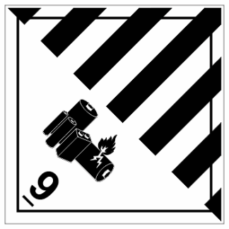 Hazchem Signs CLASS 9 - LITHIUM ION BATTERIES