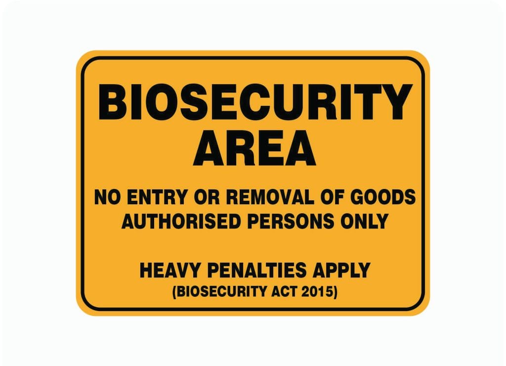 Biosecurity Signs