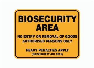 Biosecurity Signs