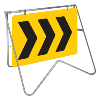 3 Chevron Swing Stand Sign