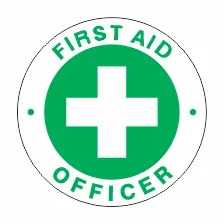 HARD HAT STICKERS_FIRST AID_OFFICER