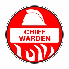 Hard Hat Stickers Chief Warden