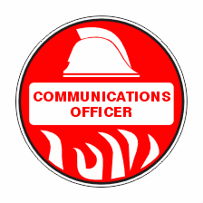 Hard Hat Stickers Communications Officer
