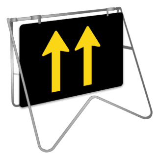 Night 2 Lane Status Swing Stand Sign