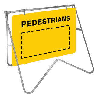 Pedestrians Swing Stand Sign