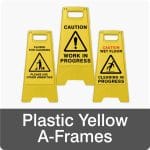 Plastic Yellow A-frames