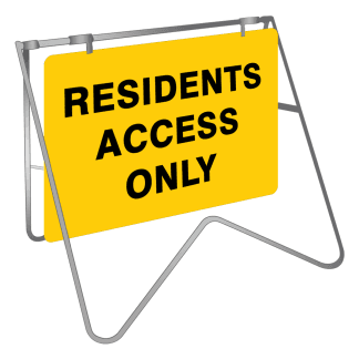 Residents Access Only Swing Stand Sign