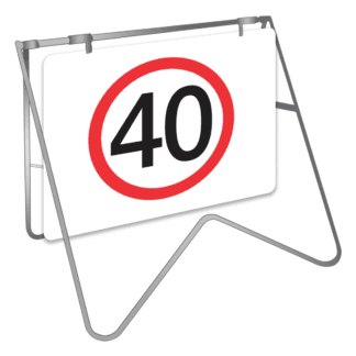 Speed Dics 40 Swing Stand Sign