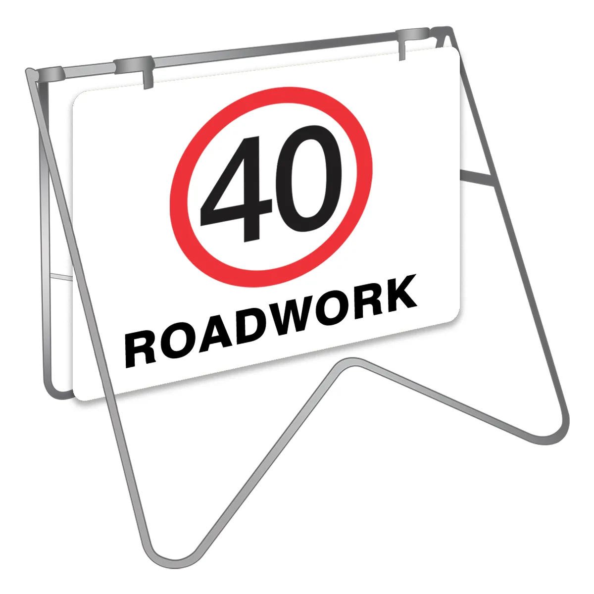 Speed Disc Roadwork Swing Stand Sign