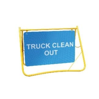 Truck Clean Out Swing Stand Sign