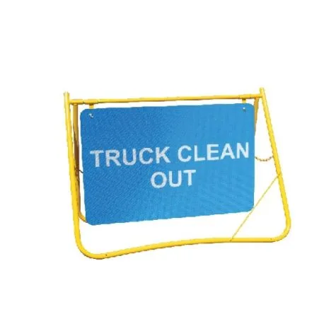 Truck Clean Out Swing Stand Sign