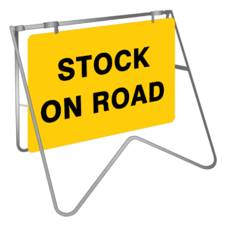Stock on Road Swing Stand Sign