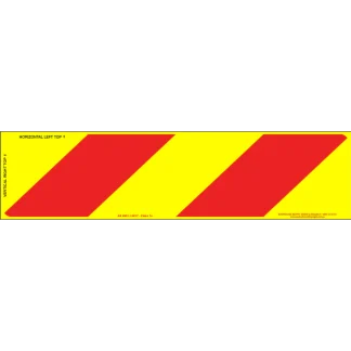 Category 41A Class 1A Pressure Sensitive Reflective Rear Marking Plate