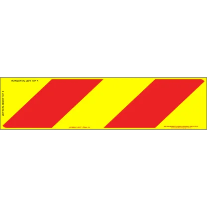 Category 41A Class 1A Pressure Sensitive Reflective Rear Marking Plate