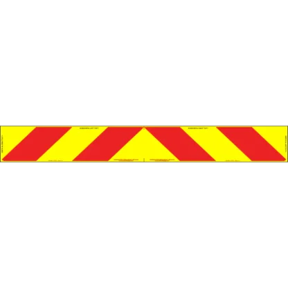 Category 161 Class 1A Pressure Sensitive Reflective Rear Marking Plate