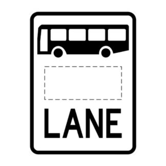 Bus (other vehicle) Lane (Regulatory)