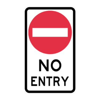No Entry Sign – NSW Only